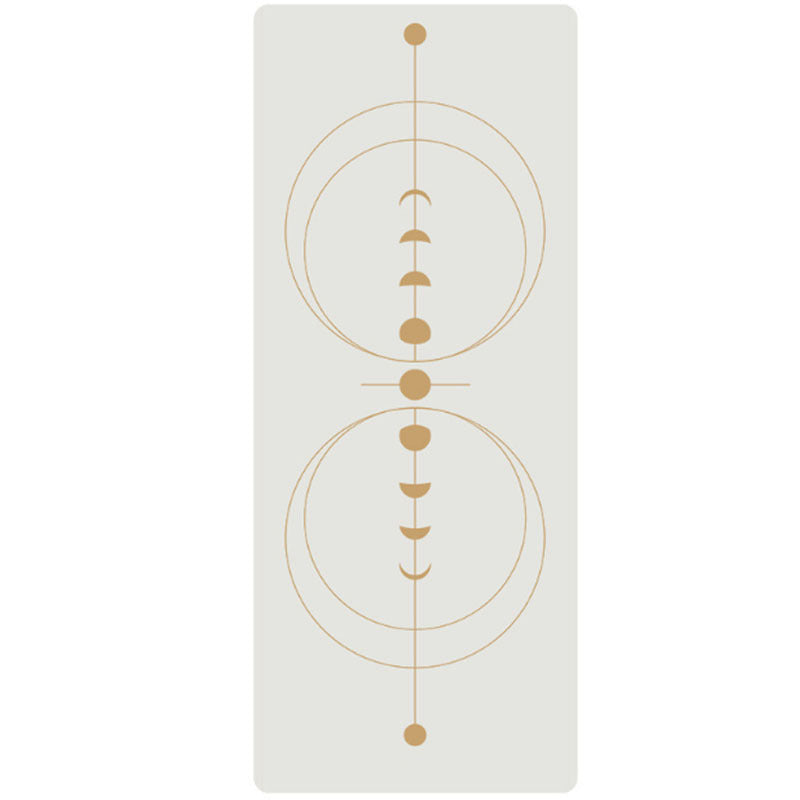 ShantiRoot Moon Phase Alignment Yoga Mat – Natural Rubber + PU | 5mm Non-Slip