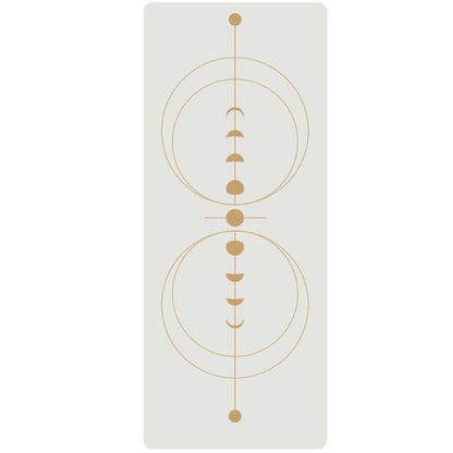 ShantiRoot Moon Phase Alignment Yoga Mat – Natural Rubber + PU | 5mm Non-Slip