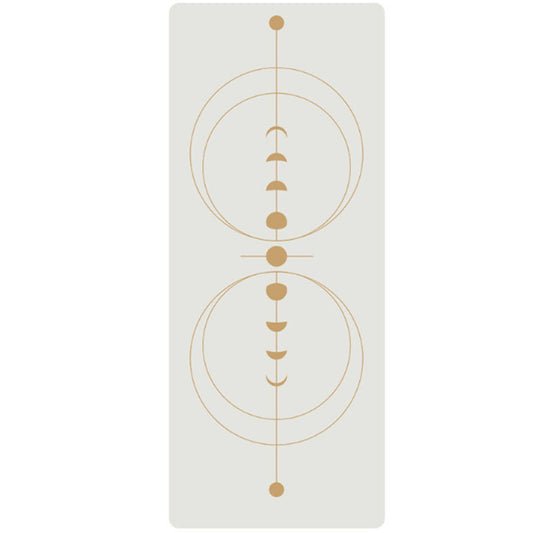 ShantiRoot Moon Phase Alignment Yoga Mat – Natural Rubber + PU | 5mm Non-Slip