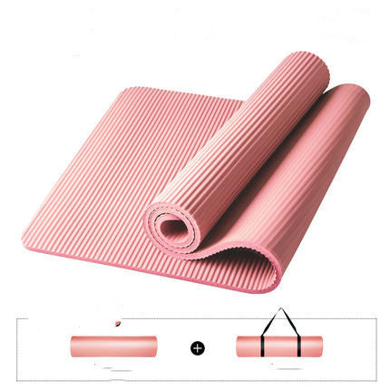 ShantiRoot Essentials Thick Yoga Mat Fitness & Exercise Mat with Easy-Cinch Yoga Mat Carrier Strap